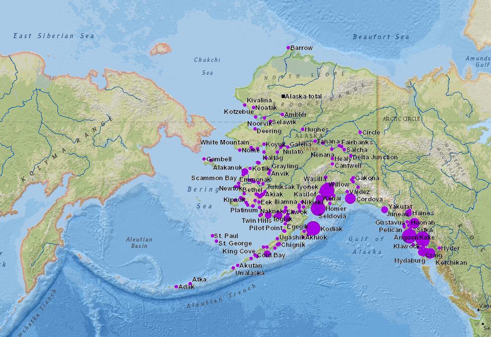 Alaska Commercial Fishing Communities Interactive Map