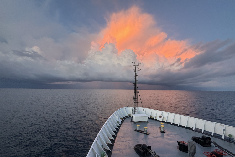 Image: Thunderstorms and Hazy Skies