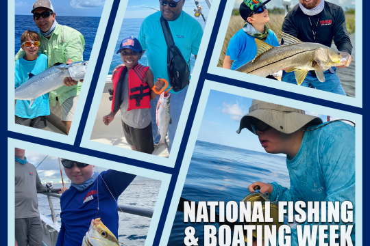 Recreational fishers celebrate National Fishing and Boating Week.