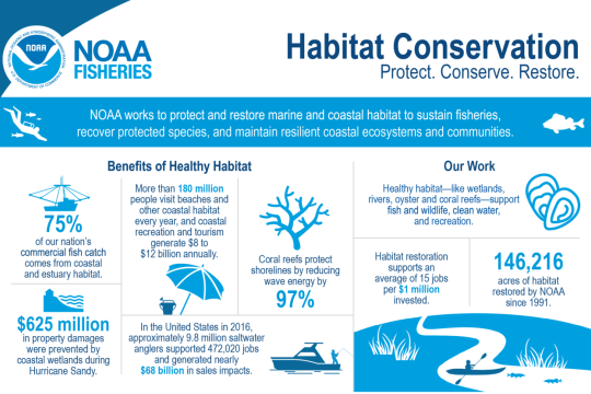 Infographic showing the benefits of healthy habitats