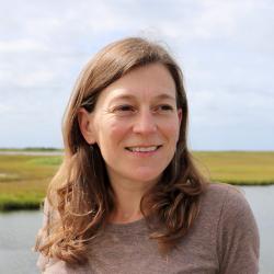 Alicia Miller by the salt marsh