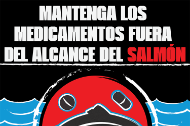 Mantenga los medicamentos fuera del alcance del salmón