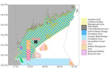 Northern Gulf of Maine 2024 Scallop Management Map