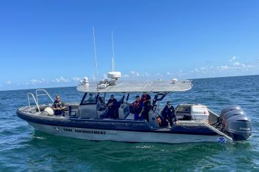 NOAA Officers on a charter patrol off the west coast of Florida.
