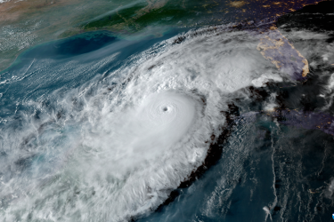 On Oct. 8, 2024, at 6:30 p.m. EDT, NOAA’s GOES East satellite captured this imagery of Hurricane Milton approaching the Gulf Coast of Florida. At its most powerful, Milton’s maximum sustained winds reached 180 mph making the storm an extremely dangerous Category 5 hurricane.