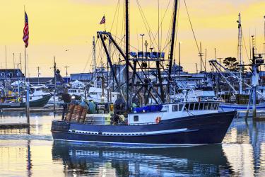 Large Fishing Boat Westport Grays Harbor Washington State