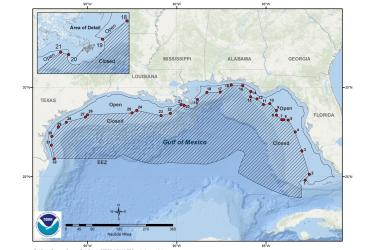 Gulf of Mexico Fisheries Management Map