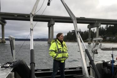 Megan Moore, NWFSC Scientist. Credit: NOAA Fisheries