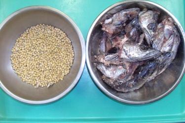 Fish feed for aquaculture can include plant-based sources well as products derived from fishery waste. Credit: NOAA Fisheries