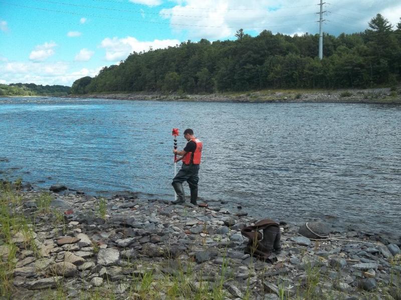 NOAA Employee Measures Channel Dimensions of Lower Penobscot River
