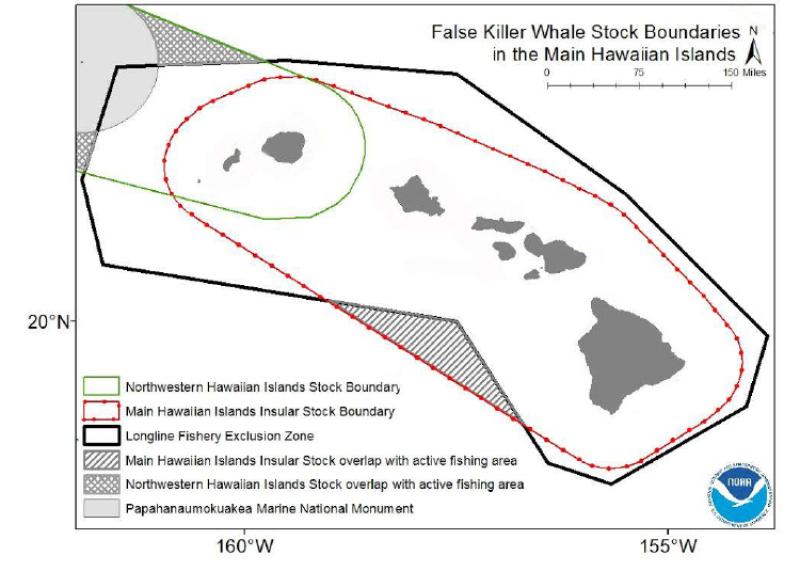 False killer whale stock boundaries in the main Hawaiian Islands