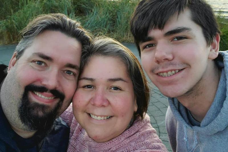 Tracy Boze with her family