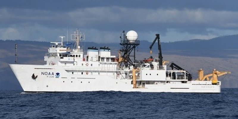 Image of NOAA ship on the water