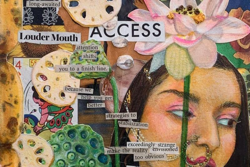 Mixd media collage (detail)