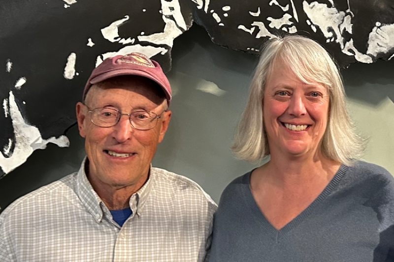 Dr. Charles "Stormy" Mayo and Assistant Administrator Janet Coit