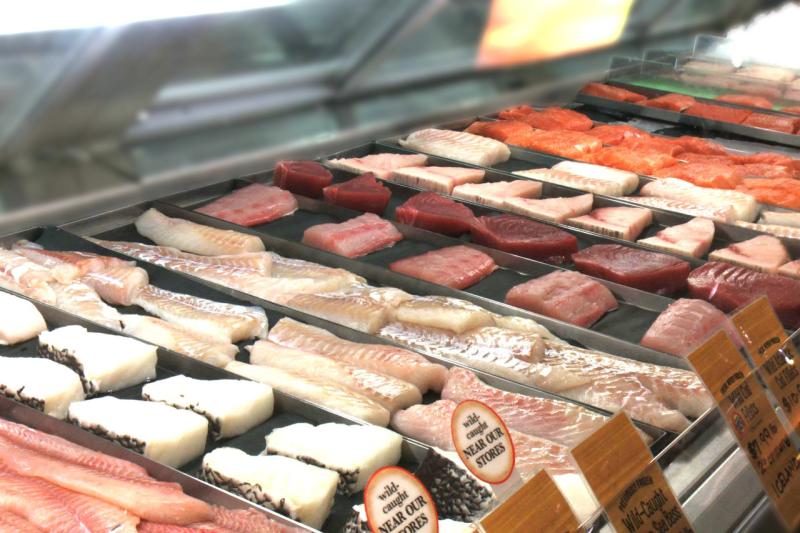 seafood display case