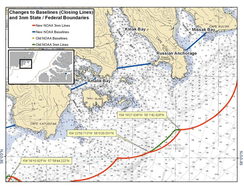 Chart for Amalik Bay and Kinak Bay Chart for Amalik Bay and Kinak Bay