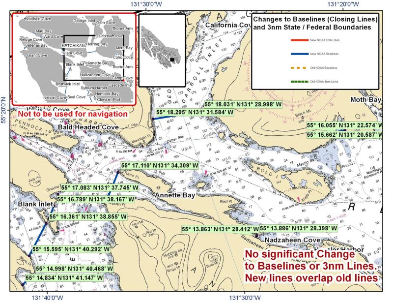 Chart for Annette Bay and the Surrounding Area Chart for Annette Bay and the Surrounding Area