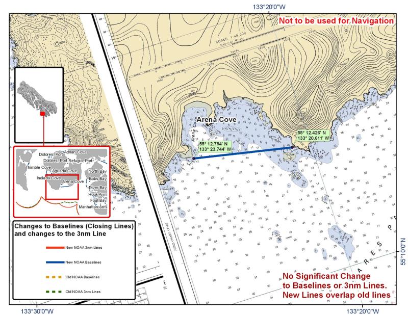 Chart for Arena Cove Chart for Arena Cove