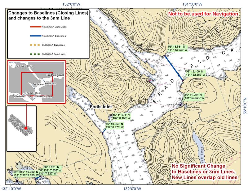 Chart for Bradfield Canal and the Surrounding Area Chart for Bradfield Canal and the Surrounding Area
