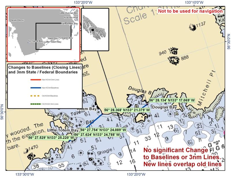 Chart for Douglas Bay and Totem Bay Chart for Douglas Bay and Totem Bay