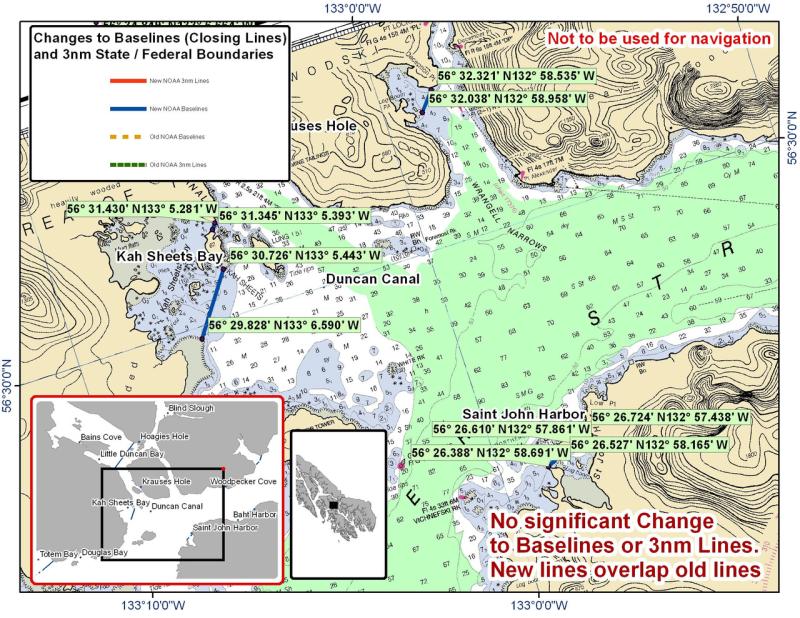 Chart for Duncan Canal and Saint John Harbor and the Surrounding Area Chart for Duncan Canal and Saint John Harbor and the Surrounding Area