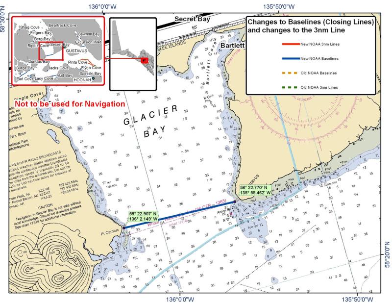Chart for Glacier Bay Chart for Glacier Bay