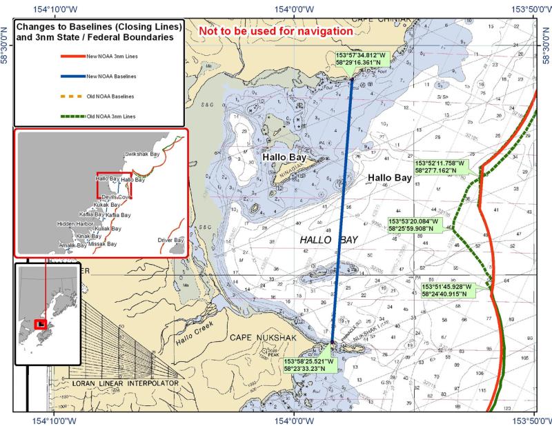 Chart for Hallo Bay Chart for Hallo Bay