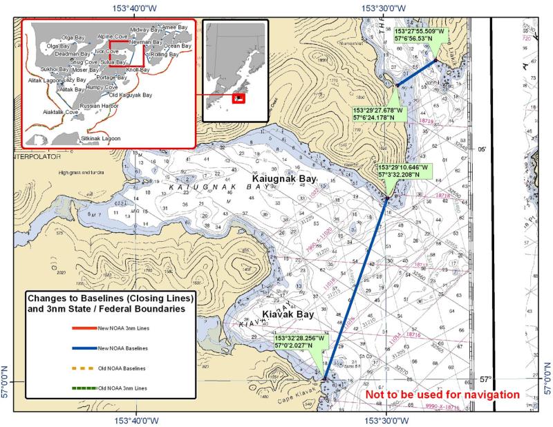 Chart for Kaiugnak Bay and the Surrounding Area Chart for Kaiugnak Bay and the Surrounding Area