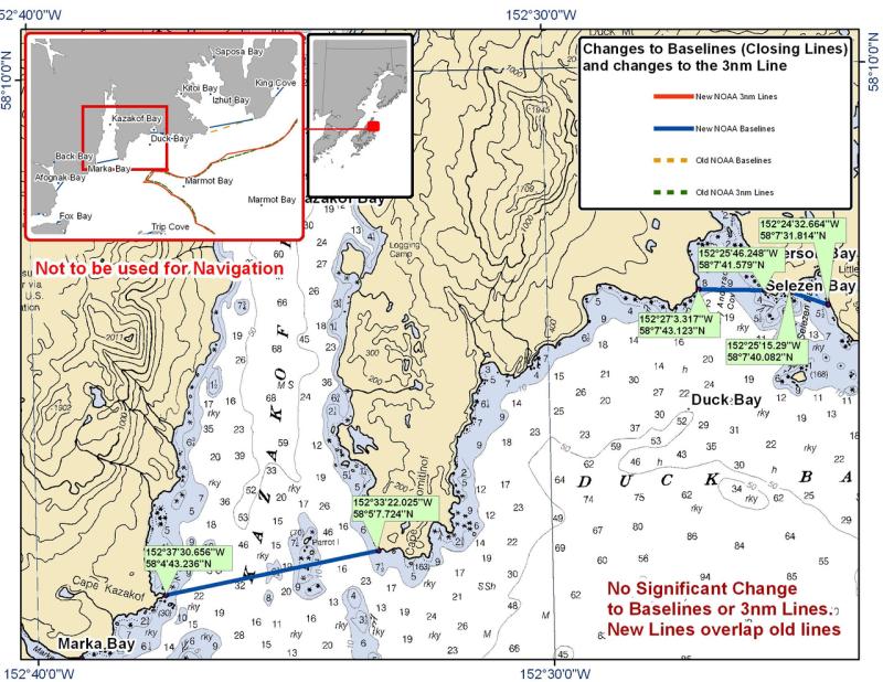 Chart for Kazakof Bay and the Surrounding Area Chart for Kazakof Bay and the Surrounding Area