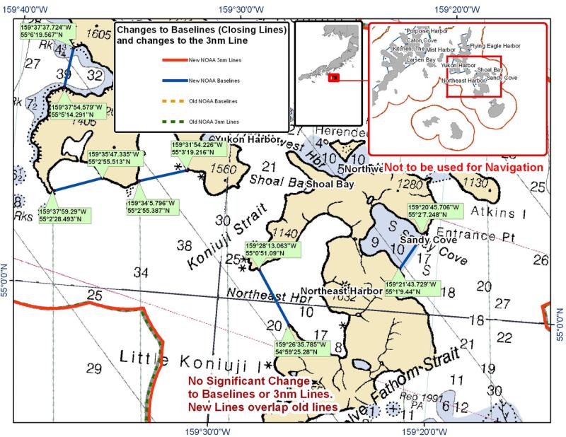 Chart for Koniuji Strait Chart for Koniuji Strait