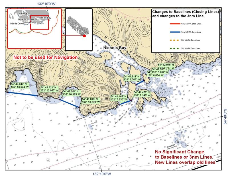 Chart for Nichols Bay and the Surrounding Area Chart for Nichols Bay and the Surrounding Area