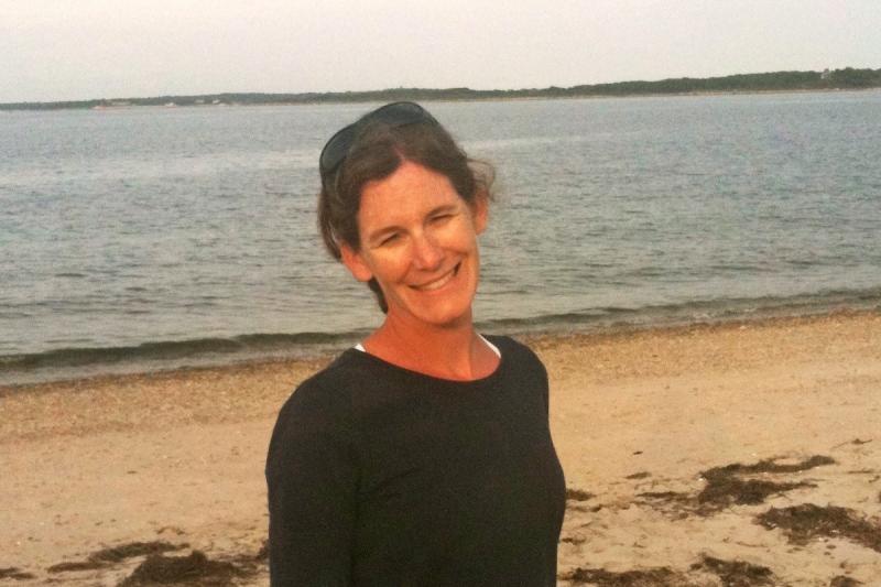 Paula Fratantoni at the beach.