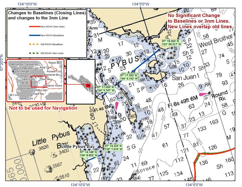 Chart for Pybus Bay Chart for Pybus Bay