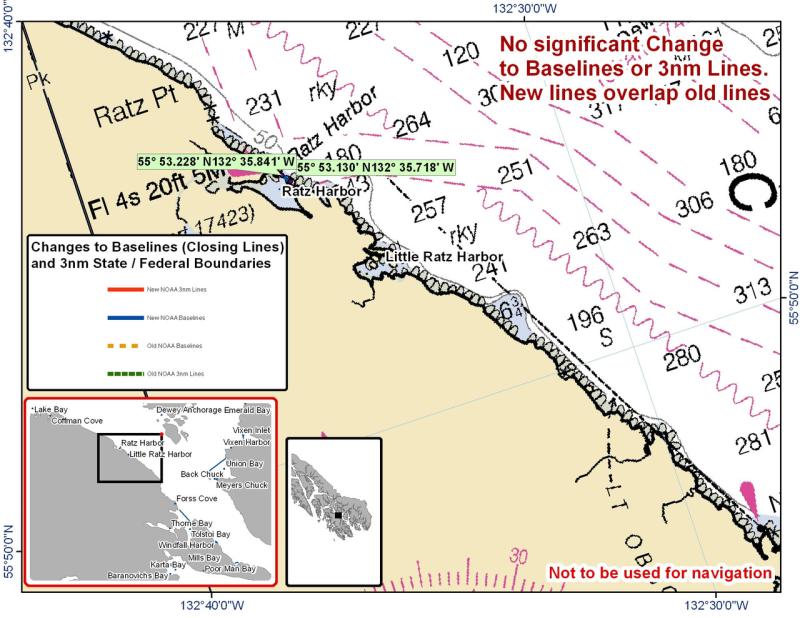 Chart for Ratz Harbor Chart for Ratz Harbor