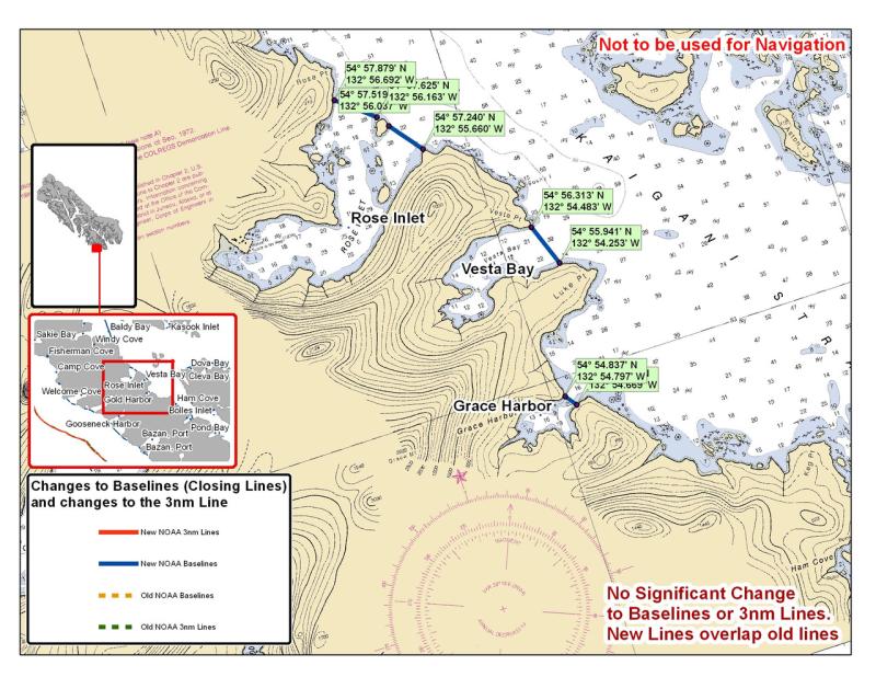 Chart for Rose Inlet and the Surrounding Area Chart for Rose Inlet and the Surrounding Area