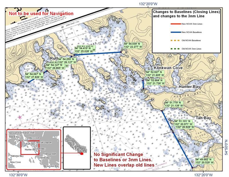 Chart for Ruth Bay and Tau Bay and the Surrounding Area Chart for Ruth Bay and Tau Bay and the Surrounding Area