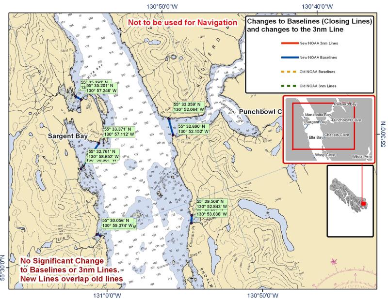 Chart for Sargent Bay Chart for Sargent Bay