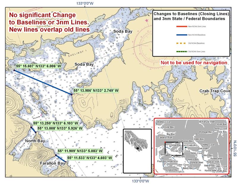 Chart for Soda Bay and the Surrounding Area Chart for Soda Bay and the Surrounding Area