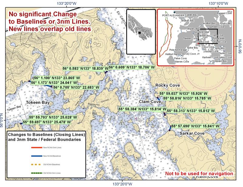 Chart for Tokeen Bay and the Surrounding Area Chart for Tokeen Bay and the Surrounding Area