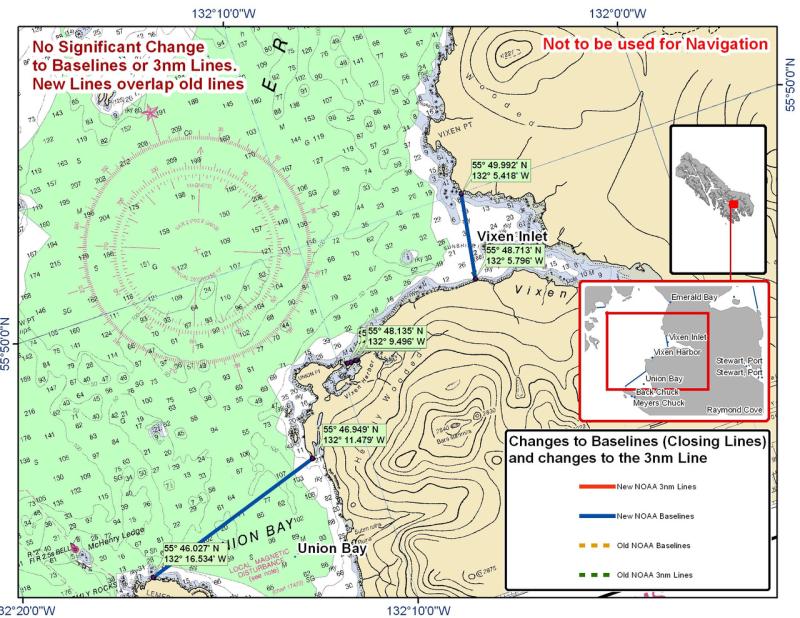 Chart for Union Bay and Vixen Inlet Chart for Union Bay and Vixen Inlet