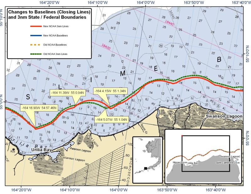 Urilia Bay - Alaska Peninsula North - 3nm Line Urilia Bay - Alaska Peninsula North - 3nm Line