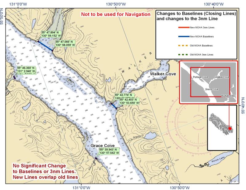 Chart for Walker Cove and the Surrounding Area Chart for Walker Cove and the Surrounding Area
