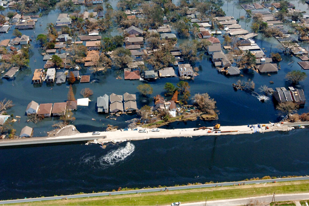 New Orlean's Lower Ninth Ward after Hurricane Katrina