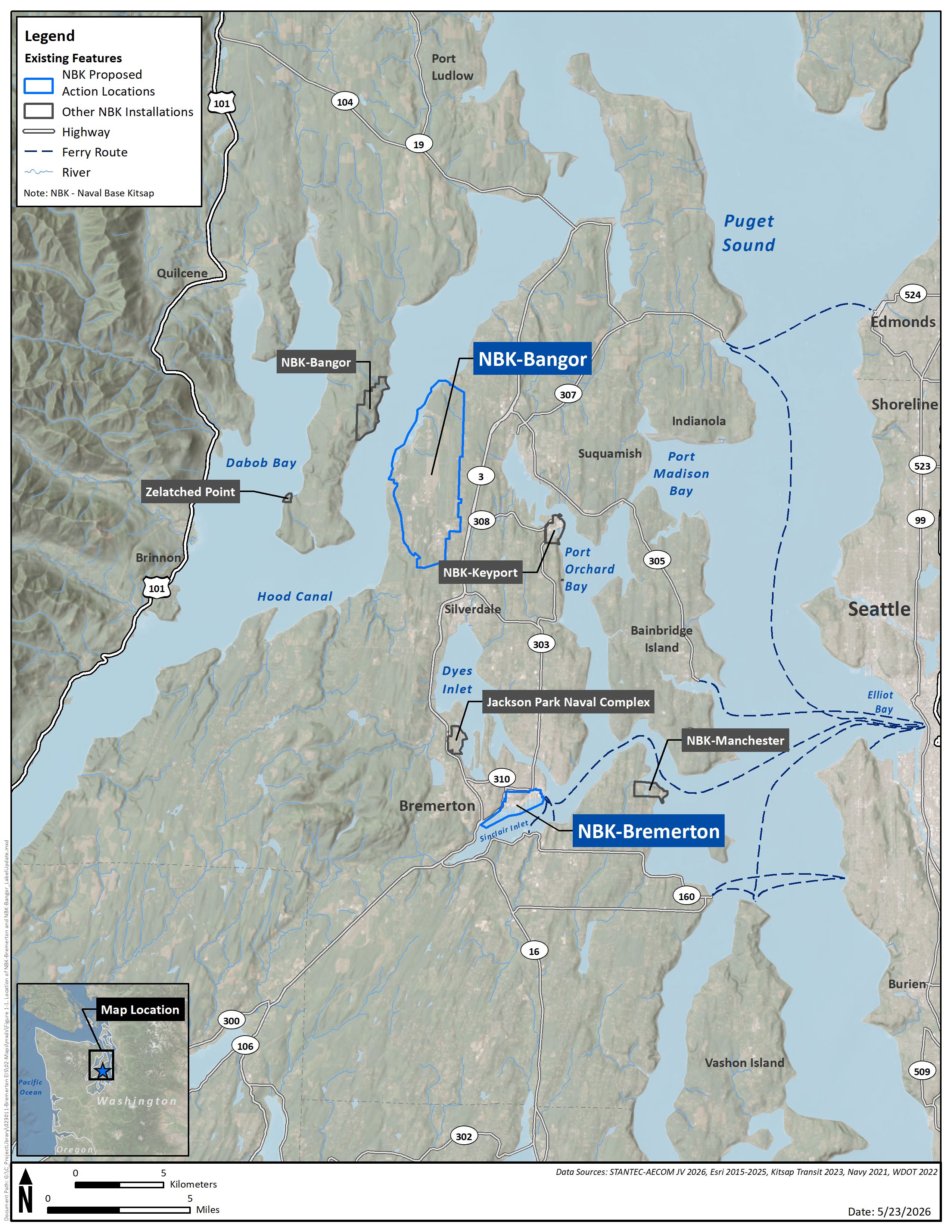 map showing the project area