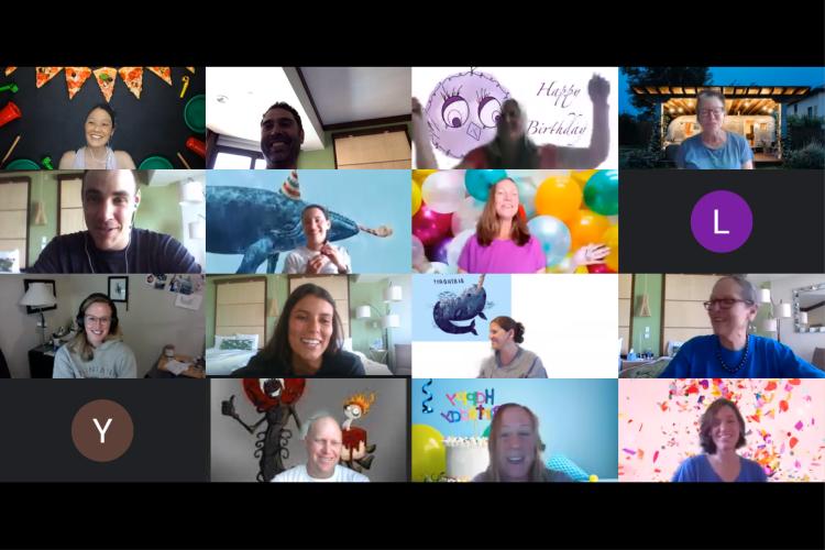 A screenshot of a MACS daily virtual meeting.