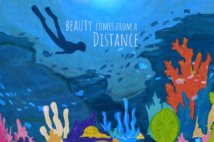 Art work - Beauty comes from a distance
