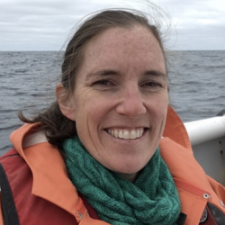 Jessica Blaylock at sea.