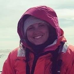 Bonnie Easley-Appleyard smiling on shoreline