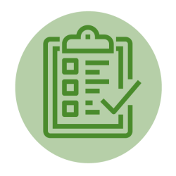 Graphic of checklist on clipboard with a large checkmark on it